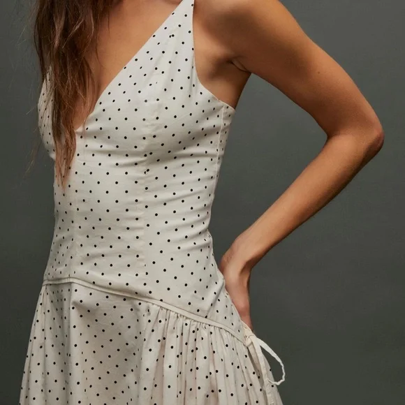 NWT FREE PEOPLE Julep Polka Dot Midi Dress Size XL Vintage Combo - Picture 3 of 11